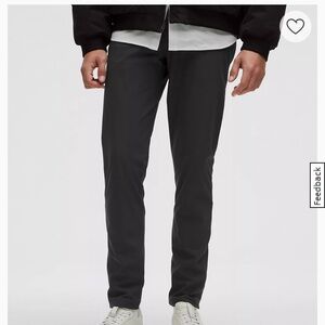 Lululemon Athletica Black (obsidian color) Chinos Sleek Tailored Fit